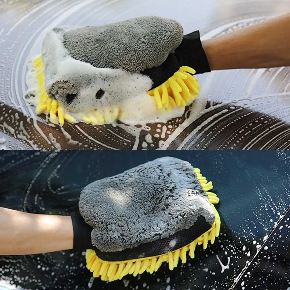 Detailing Brush Set - Autowashandschoen Coral Mitt Zacht Anti-kras voor